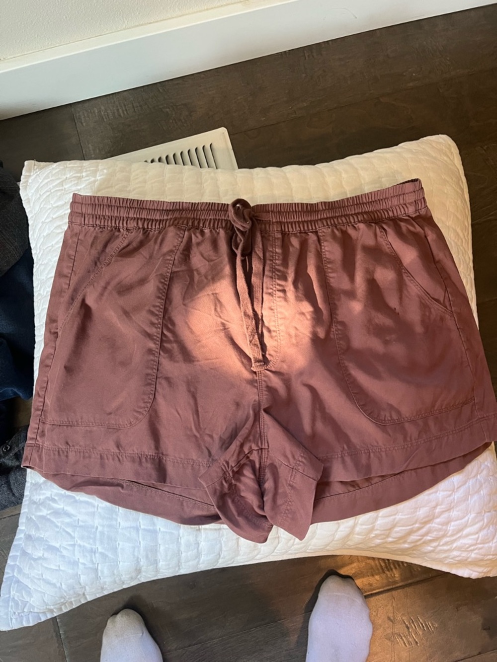 UpWest Women's Drawstring Athletic Shorts - Dusty Mauve